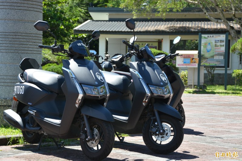 「七期環保燃油車」共搶機車搶攻花蓮觀光商機，所有車款均享前10分鐘免費，第11分鐘起、每分鐘1.5元租金優惠。（記者王峻祺攝）